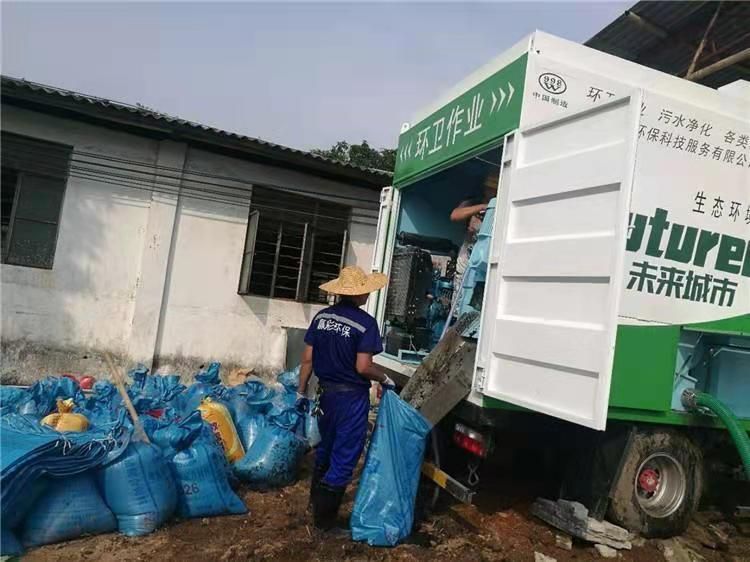 克东工业污泥压干处理